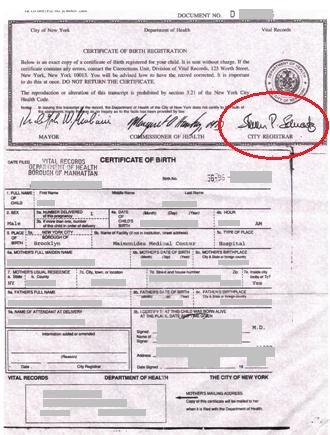 notarized birth certificate