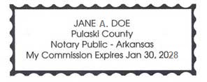 Arkansas notary stamp Arkansas notary stamp