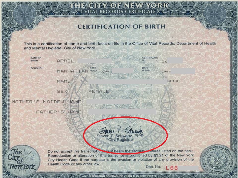 New York apostilles for birth certificates U S Apostille Services