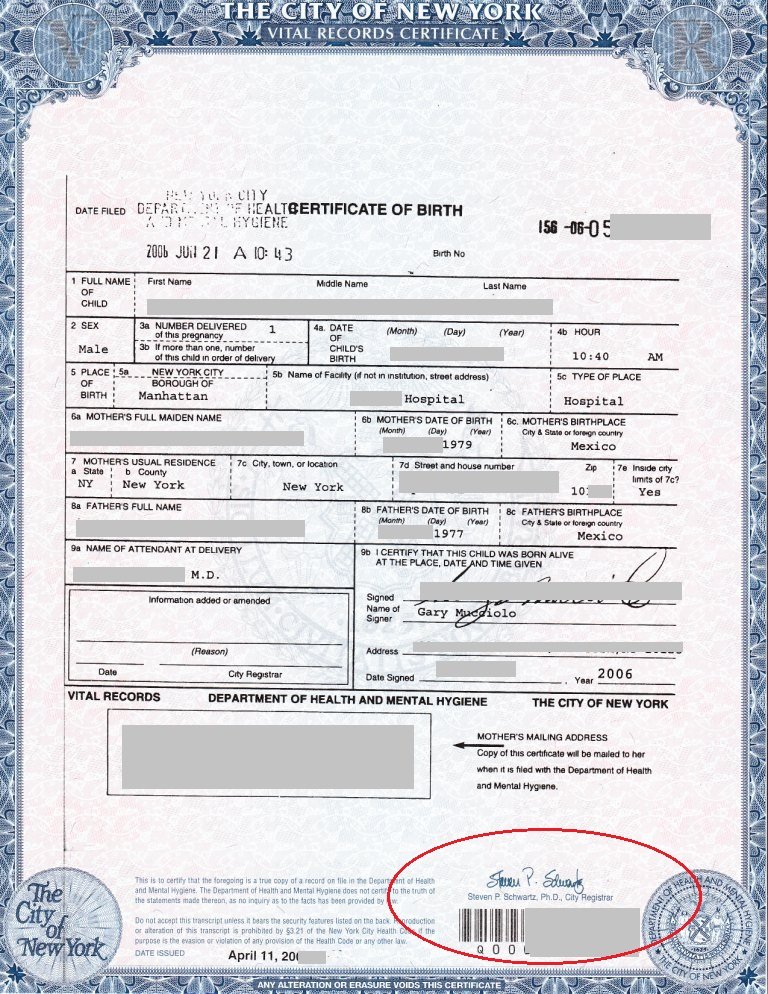 new york birth certificate long schwarz